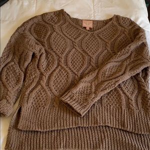 Cable knit sweater